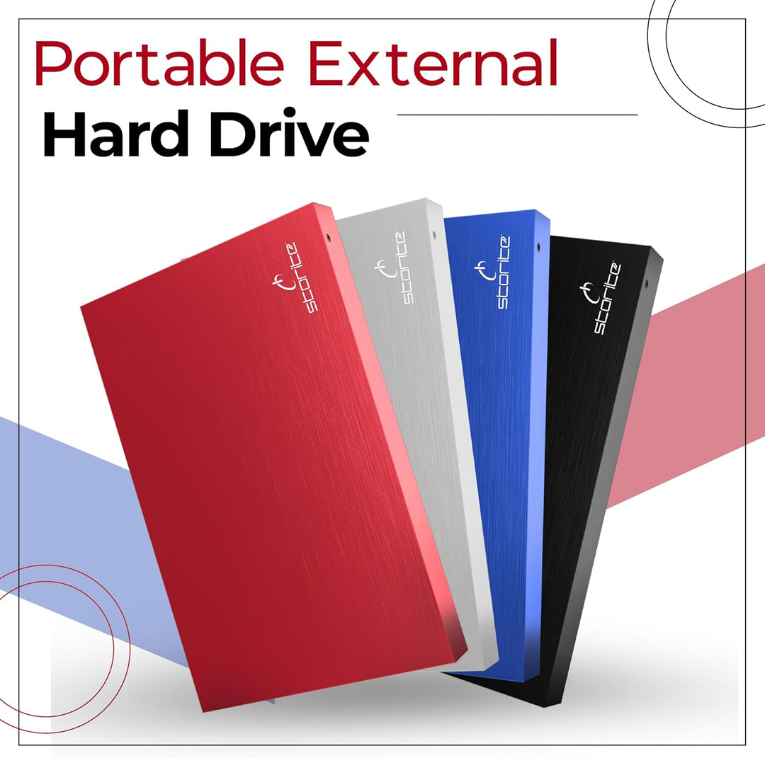 Storite 2,5 Zoll Ultra Slim tragbare Externe Festplatte USB 2.0 mit 200 GB Speichererweiterung, HDD-
