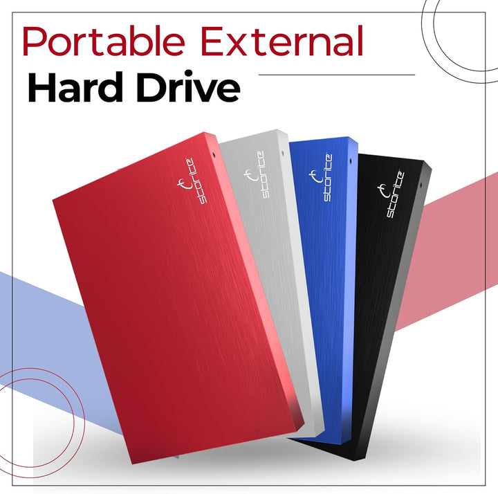 Storite 2,5 Zoll Ultra Slim tragbare Externe Festplatte USB 2.0 mit 200 GB Speichererweiterung, HDD-