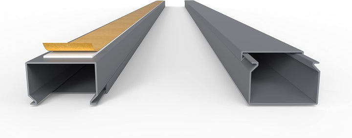 Kabelkanal Selbstklebend Pro mit Schaumklebeband, Kabelschacht 50m 30x20mm - 50x1m, Gray - Grau 50m