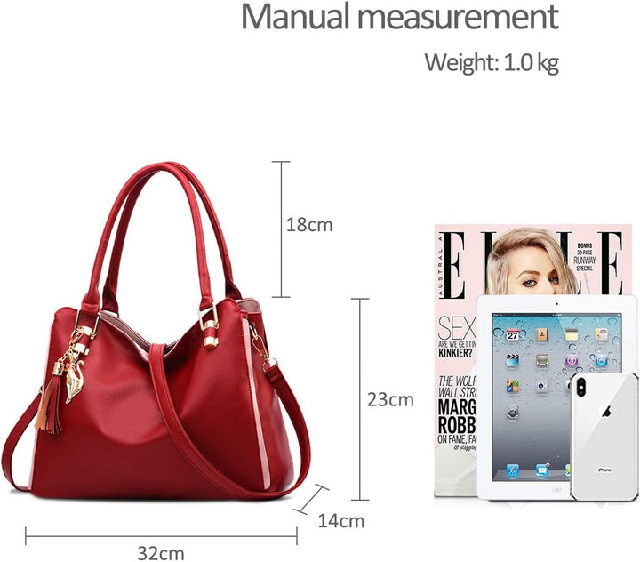 NICOLE&amp;DORIS Damen Schultertasche Mode Handtaschen Hobos und Umhängetaschen für Frauen Gross Trageta