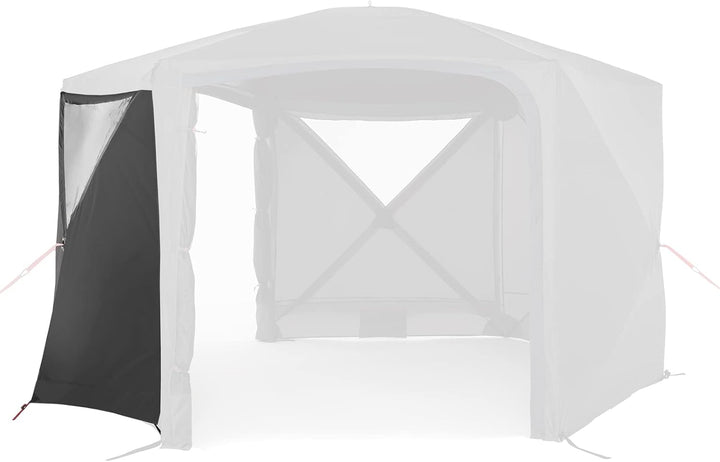 qeedo Quick Hub Hex 2er Set Seitenwände - wasserabweisend, 4000 mm Wassersäule, mit PVC-Fenster - Wi