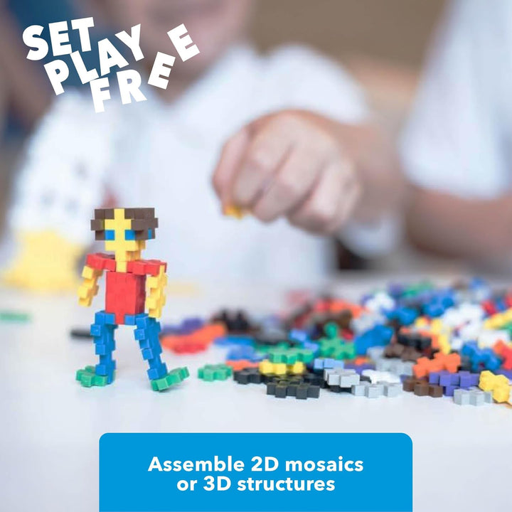 Plus-Plus 3310 Geniales Konstruktionsspielzeug, Open Play Basic, Bausteine-Set, 600 Teile Single, Si