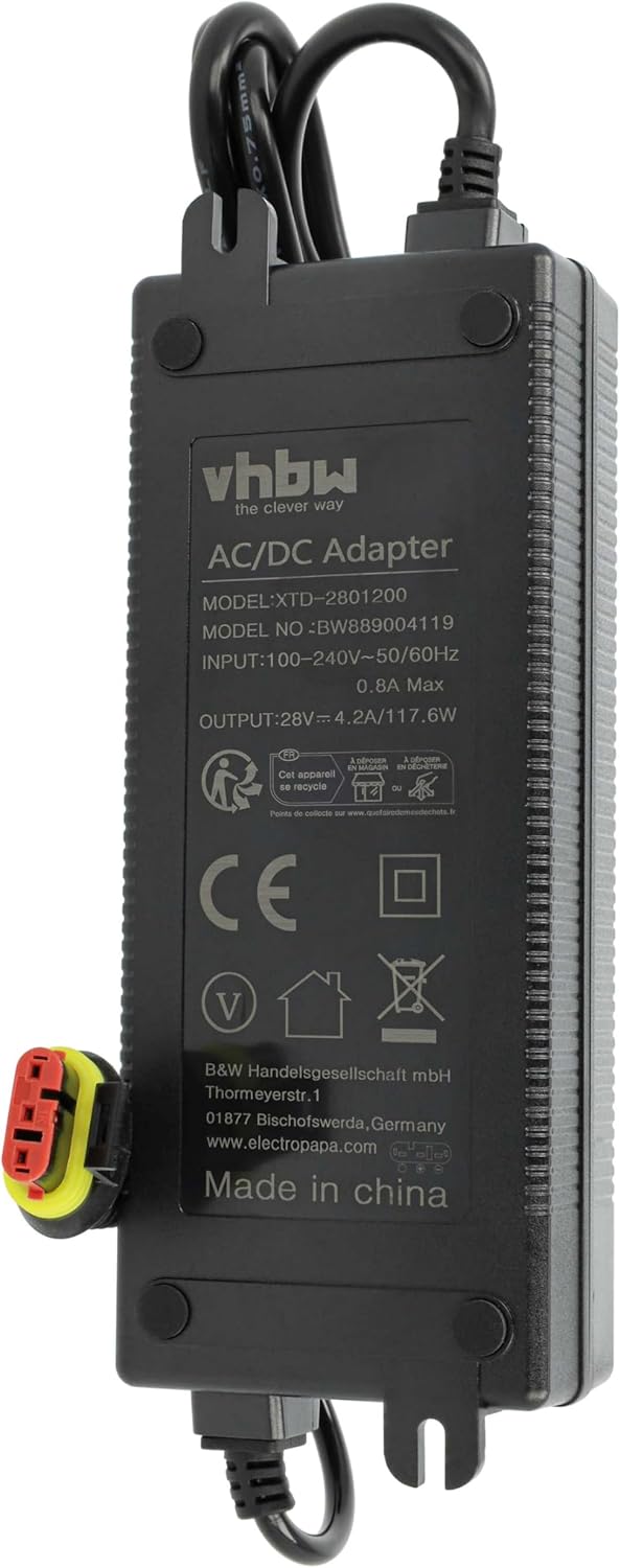 vhbw Ladegerät kompatibel mit Husqvarna Automower 330X, 430X Nera 2023, 430X Akku-Rasenmäher Roboter