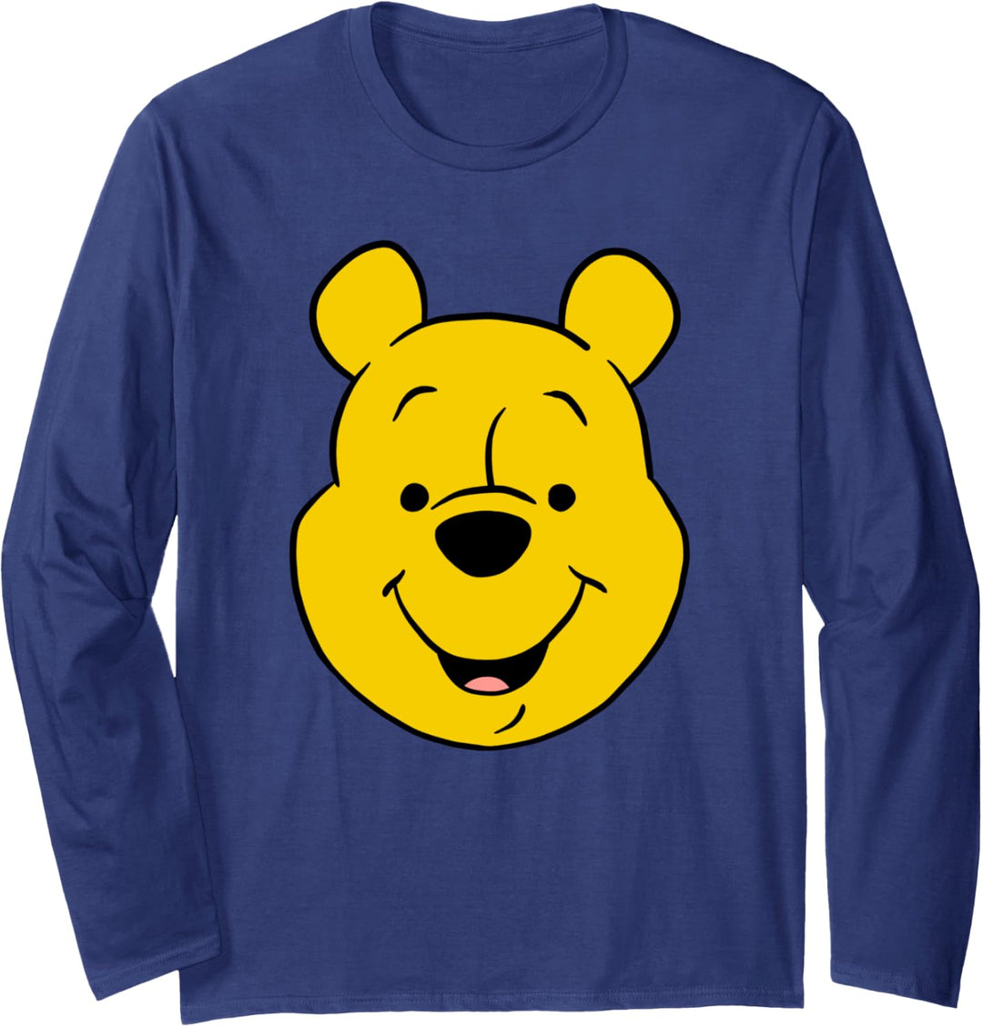 Disney Winnie The Pooh Pooh Bear Large Face Langarmshirt
