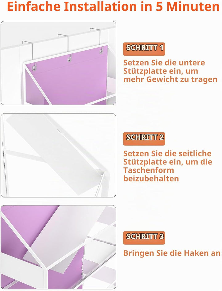 Türhänger-Organizer – 6-stöckige Aufbewahrung für Kuscheltiere, Badezimmer-Organizer und Aufbewahrun
