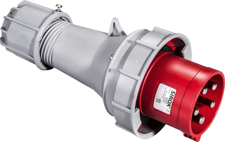 Sirox 830.356 CEE-Stecker IP 67, 5-polig, 400 V, 6 h Stromstärke 63 A, vernickelte Kontakte ja, Pilo