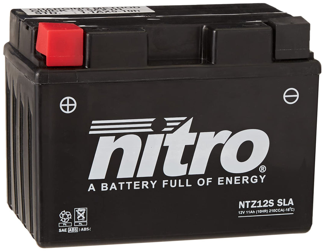 NITRO YTZ12S -N- Batteries, Schwarz (Preis inkl. EUR 7,50 Pfand)
