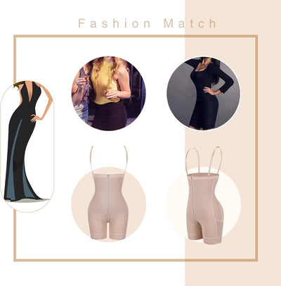 FeelinGirl Miederhose Damen Bauchweg mit Reissverschluss Bauchkontrollhose mit Hoher Taille Shapewea