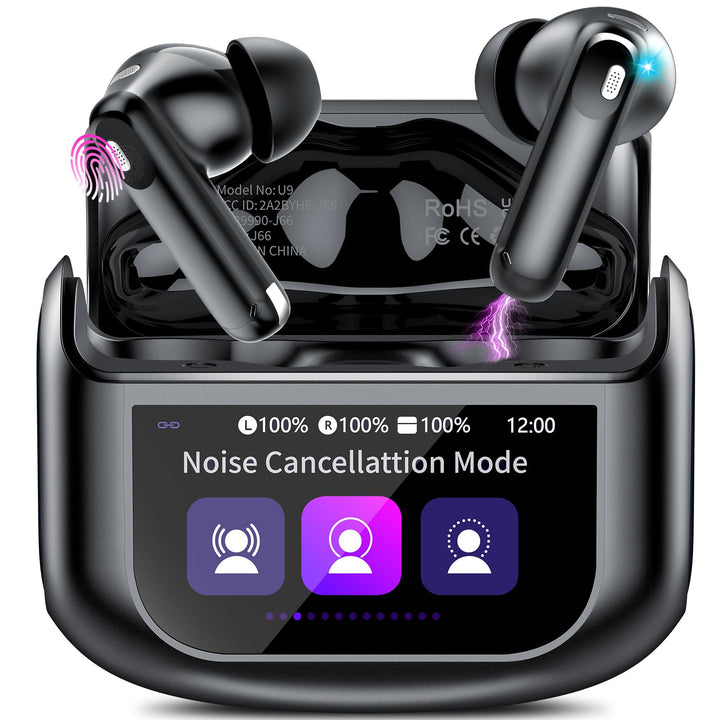 Touchscreen Bluetooth Kopfhörer, 2026 In Ear Kopfhörer Kabellos Bluetooth 5.4 mit ANC+ENC Noise Canc
