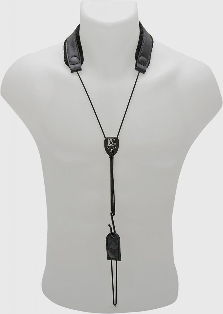 BG C50 - Tragegurt für Bassklarinette, Leder Bassklarinette Leder Single, Bassklarinette Leder Singl