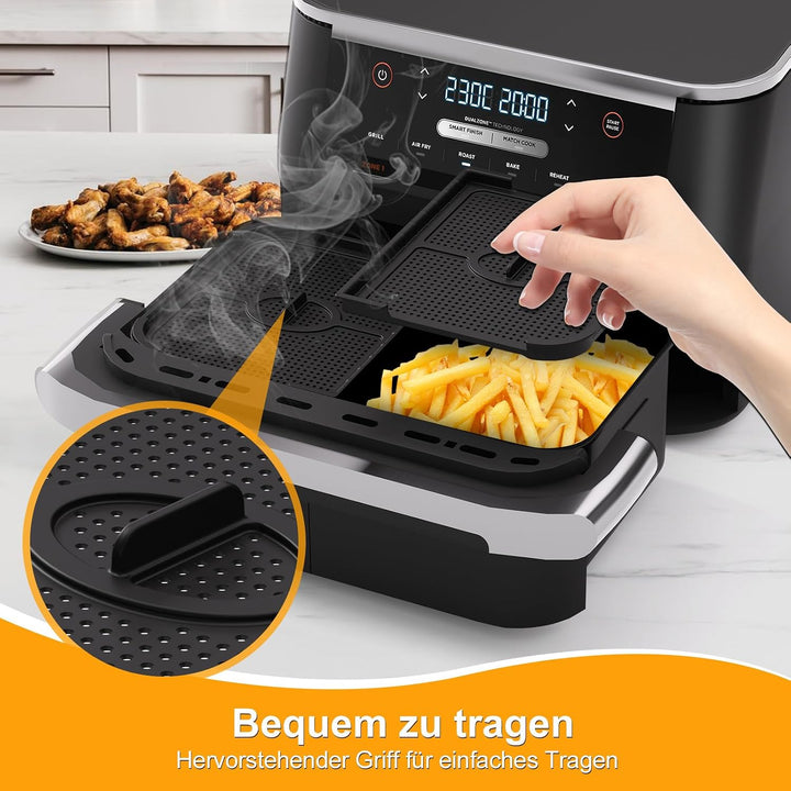 Heissluftfritteuse Spritzschutz für Ninja 10,4L AF500EU, 2 Stk Airfryer Spritzschutz für Ninja Foodi