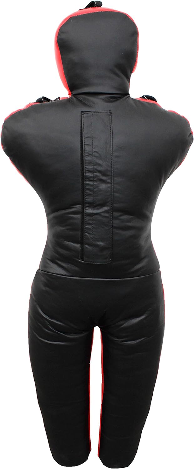 Lisaro Trainings-Dummy Gr.170 cm vorgefüllt | Box-Dummies | mit Schlaufen (Straps) | schwarz-rot | h