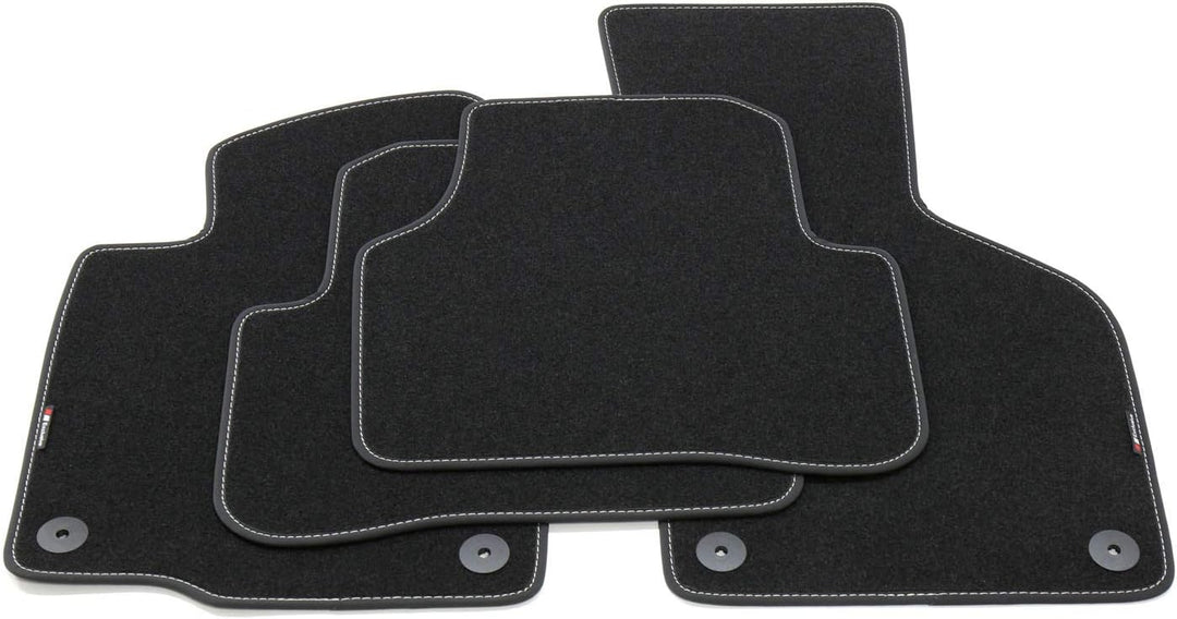 teileplus24 EF204 Fussmatten Gummimatten Exclusive-line Design kompatibel mit VW Passat B6 B7 Varian