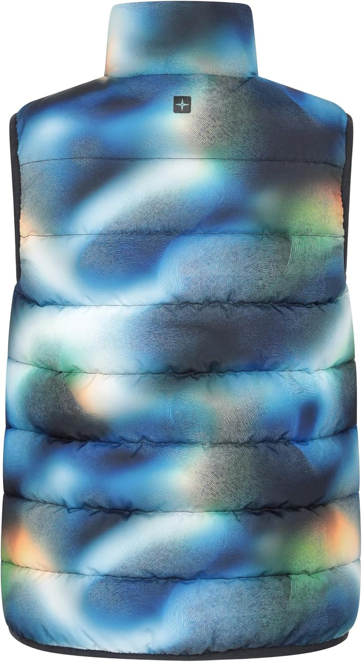 Mountain Warehouse Gepolsterte Kinder-Weste von Rocko - wasserabweisend, Mikrofaserweste, 2 Vorderta