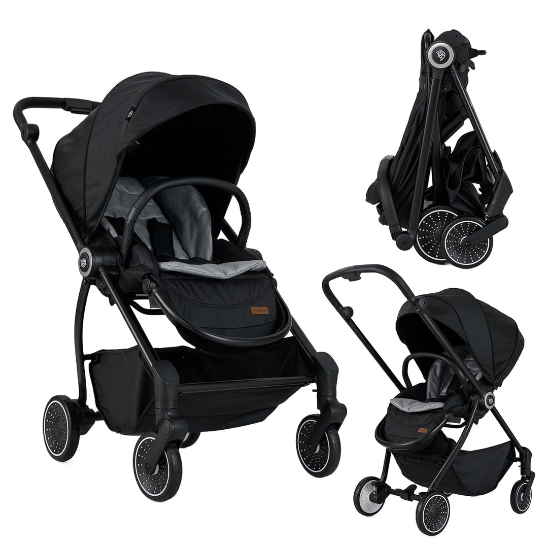 DREAMADE Kinderwagen mit umkehrbarem Sitz, Zusammenklappbarer Reisebuggy mit verstellbarer Rückenleh