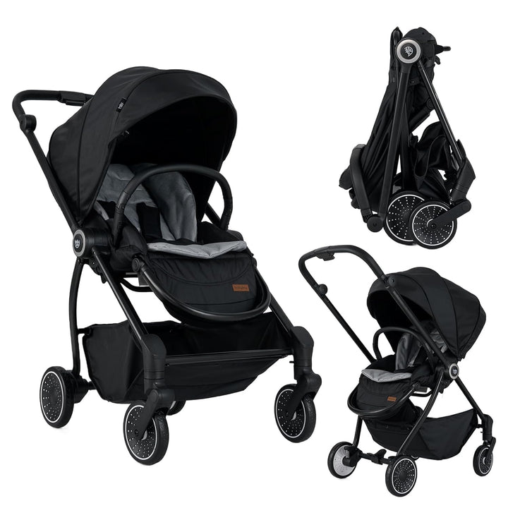 DREAMADE Kinderwagen mit umkehrbarem Sitz, Zusammenklappbarer Reisebuggy mit verstellbarer Rückenleh