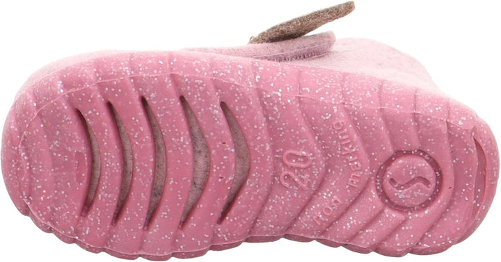 Superfit Mädchen Happy Wollfilz Hausschuh, Rosa 5520, 29 EU