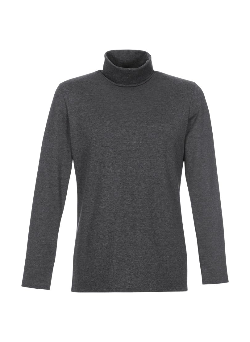 TRIGEMA Rollkragenshirt S Anthrazit-melange, S Anthrazit-melange