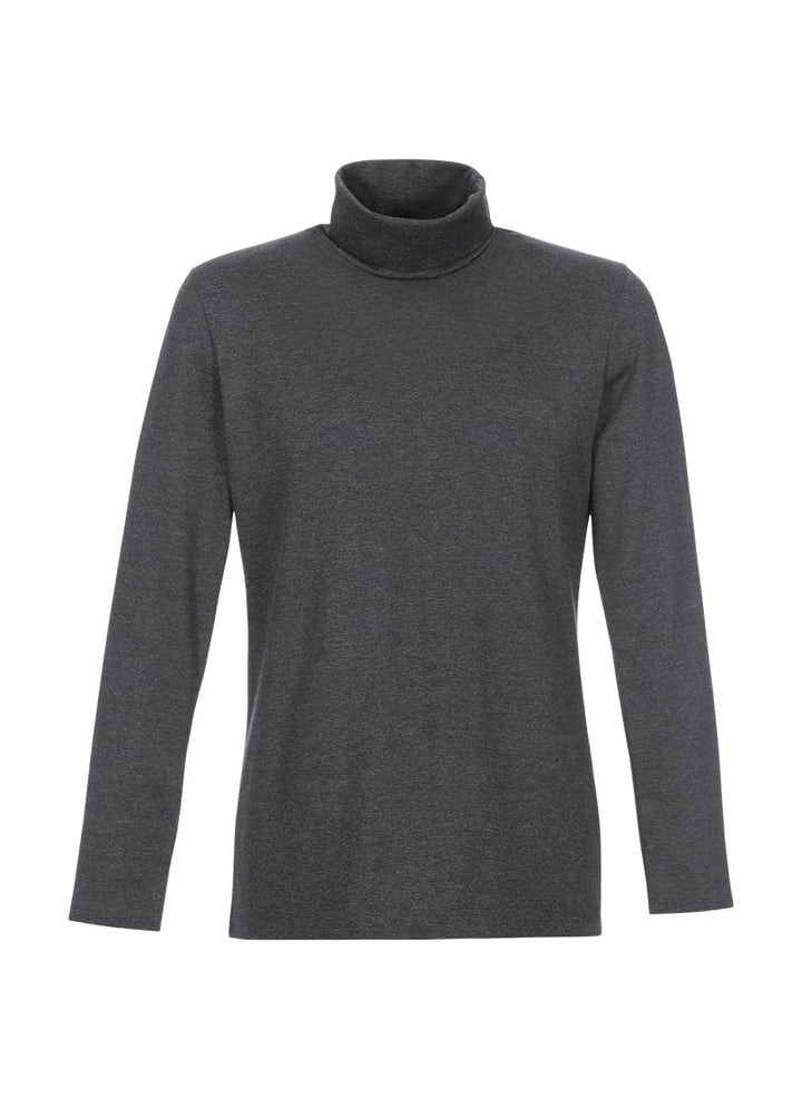 TRIGEMA Rollkragenshirt S Anthrazit-melange, S Anthrazit-melange
