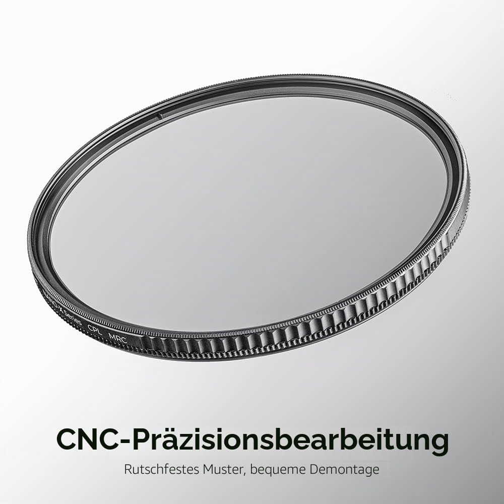 K&amp;F CONCEPT Polfilter 39mm CPL Reduzierung von Blendung und Reflexionen | für tiefere Farben, HD Opt