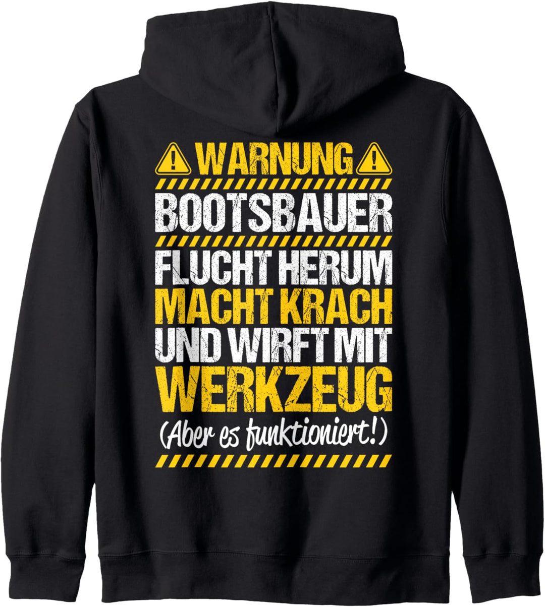 Bootsbau Wirft Mit Werkzeug Bootsbauer Kapuzenjacke