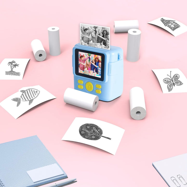 12 Rollen Druckpapier Thermopapier für Kinderkamera,Hikkon Sofortdruck Thermopapier Fotodruckerpapie