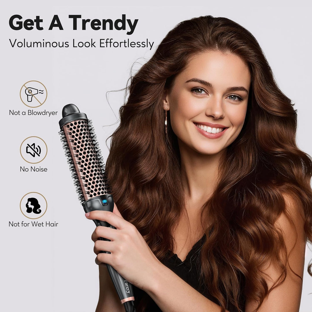Farery Thermobürste, Thermal Brush, 38mm Heisse Bürste für lockeres & voluminöses Haar, Keramik-Turm