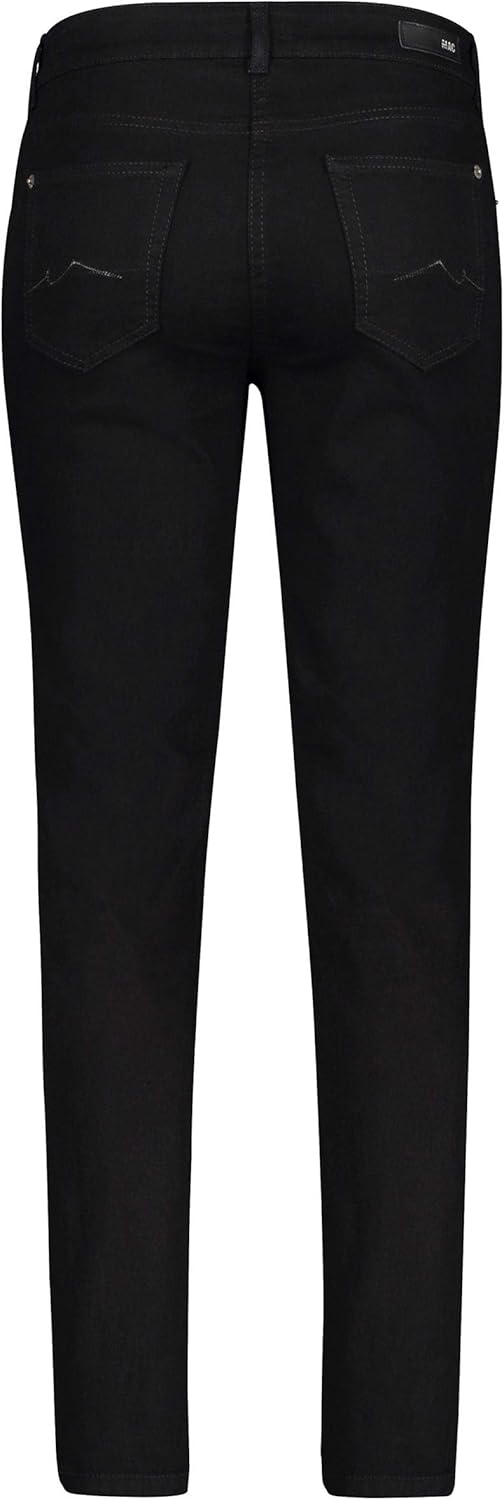 MAC Jeans Damen Straight Jeans ANGELA 34W / 36L Schwarz (Black D999), 34W / 36L Schwarz (Black D999)