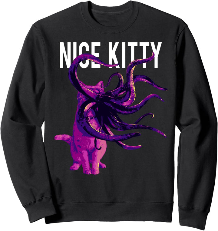 Marvel Captain Marvel Goose Nice Kitty Tentacle Neon Sweatshirt