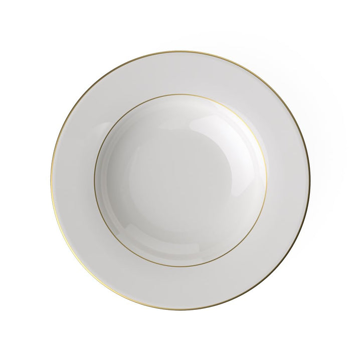 Villeroy & Boch Signature Anmut Gold Suppenteller, 24 cm Ø, weiss/gold