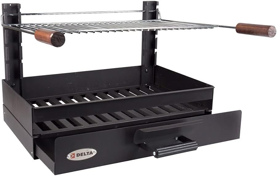 I LOVE BBQ - Kohlegrills, Einbaugrill – Grill zum Aufstellen 6/8 Besteck – Set Grills – Masse: 59 x