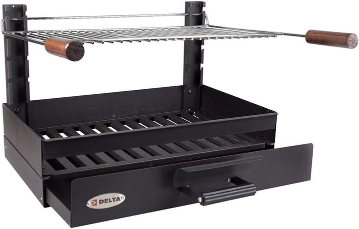 I LOVE BBQ - Kohlegrills, Einbaugrill – Grill zum Aufstellen 6/8 Besteck – Set Grills – Masse: 59 x