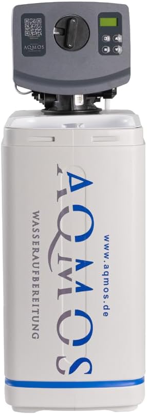 Aqmos R2D2-32 Wasserenthärtungsanlage mit Anschlussset und Montageblock, für Haushalte bis zu 5 Pers