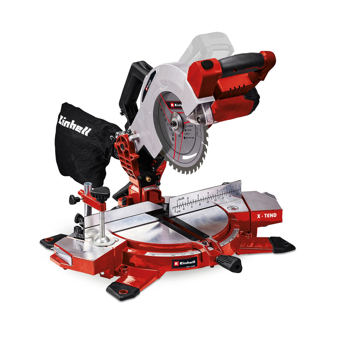 Einhell Akku-Kappsäge TE-MS 18/210 Li-Solo Power X-Change (Li-Ion, 18 V, 3.000 min-1, neigbarer Säge