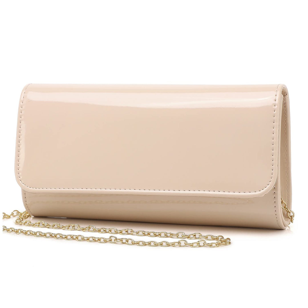 Patent Leather Envelope Clutch Womens Evening Handbag Stylish Shoulder Bag Purse for Christmas Weddi