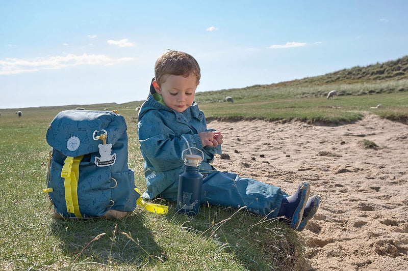 LÄSSIG Kinder Wanderrucksack Kinderrucksack mit Brustgurt gepolsterte Schultergurte wasserabweisend,