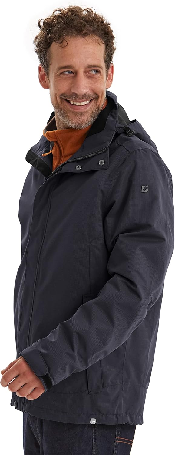 Killtec Herren Xenios Funktionsjacke Mit Abzippbarer Kapuze, Schwarz