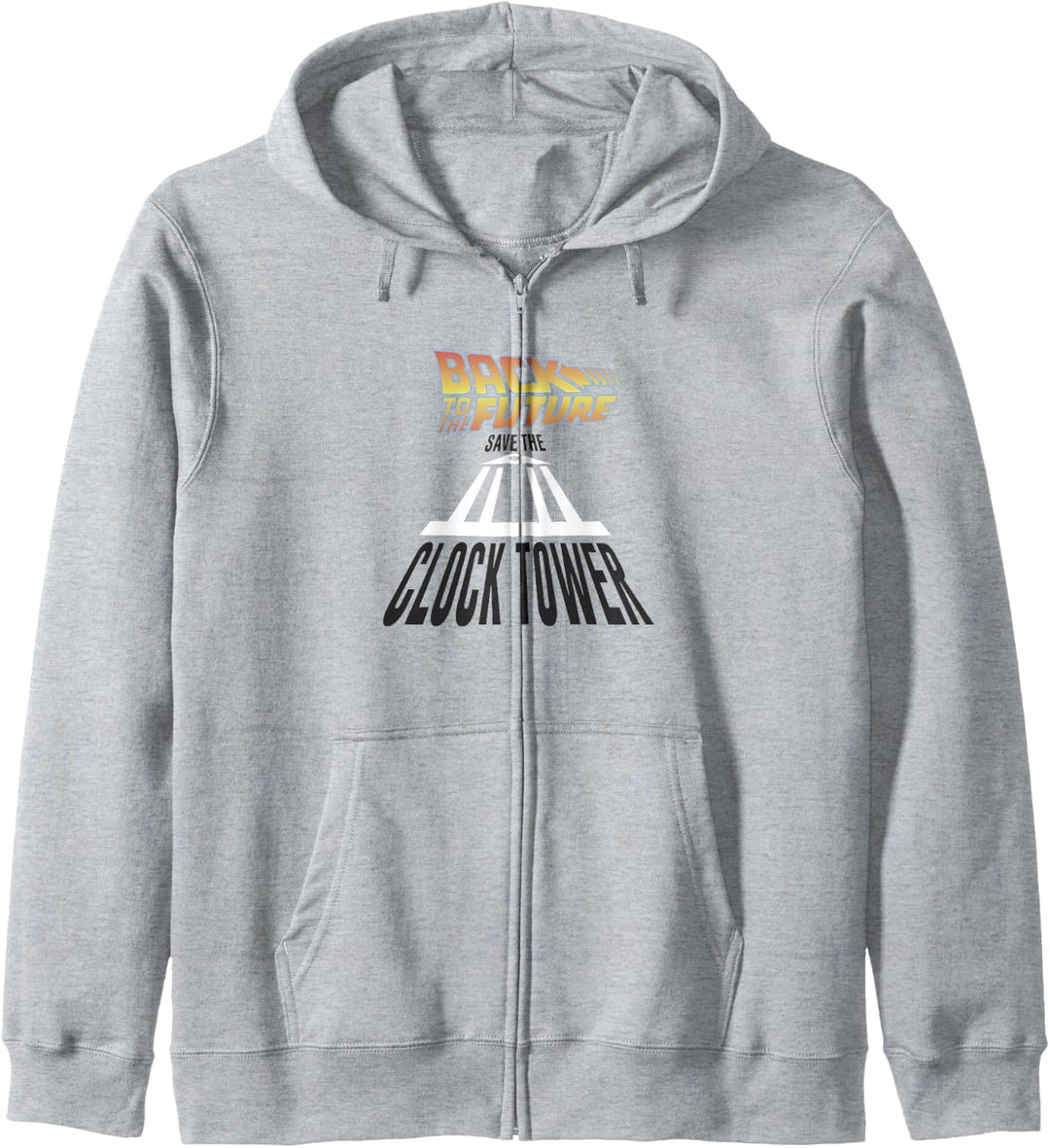 Back To The Future Save The Clock Tower Stretched Logo Kapuzenjacke