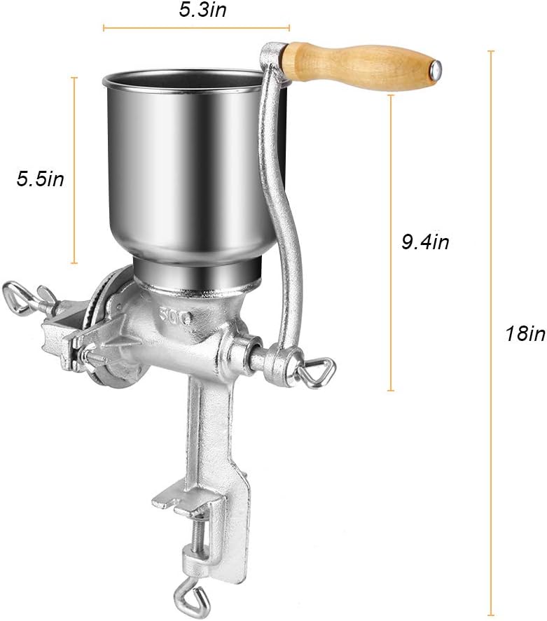 Manuelle Mühlen Getreidemühle Manuelle Gusseisen Desktop-Bohnenmühle Kaffeemühle Handbohnenmühle Get