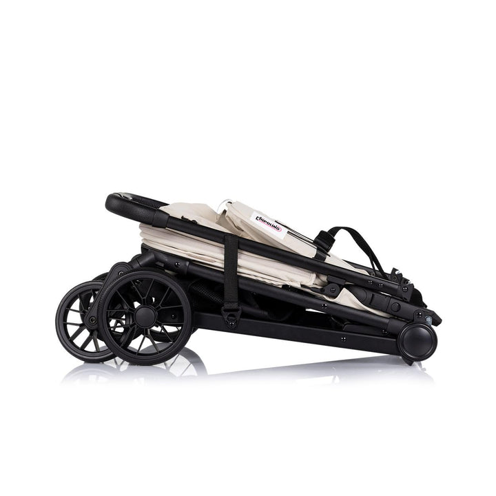 Chipolino Kinderwagen Blossom Stossdämpfer verstellbare Rückenlehne Korb bis 22kg beige, beige