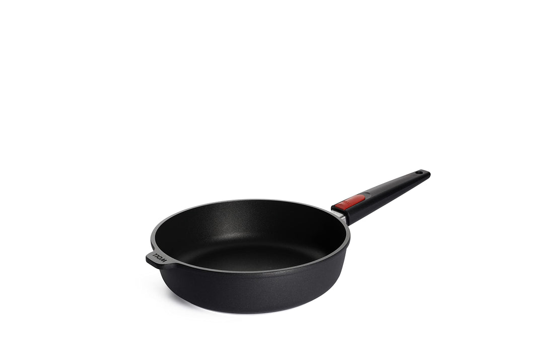 Titanium Nowo Guss-Hochrandpfanne, Ø 26 cm, 7 cm hoch, 3,0 Liter, mit abnehmbarem Stiel, Ø 26 cm, 7