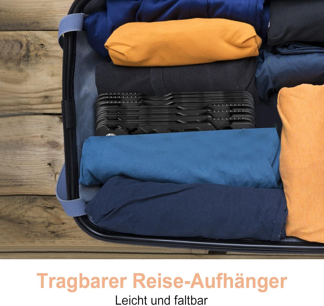NICEDACK Premium Reisebügel Tragbare Klapp Kleiderbügel Super Bearing Collapsible Hanger Faltbare Kl
