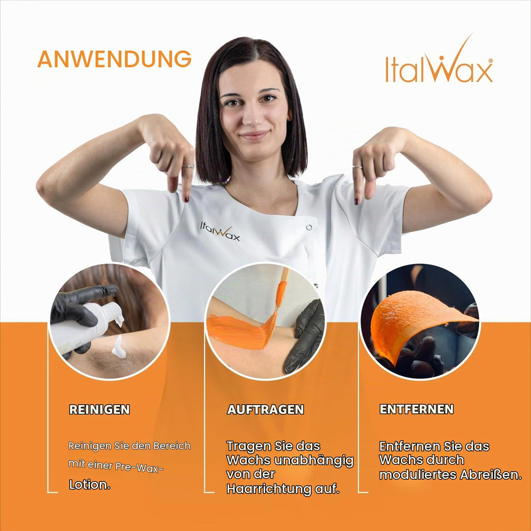 Italwax Top Line Coral - 450g - Waxing Perlen für Haarentfernung – Duftlos - Synthetische Formulieru