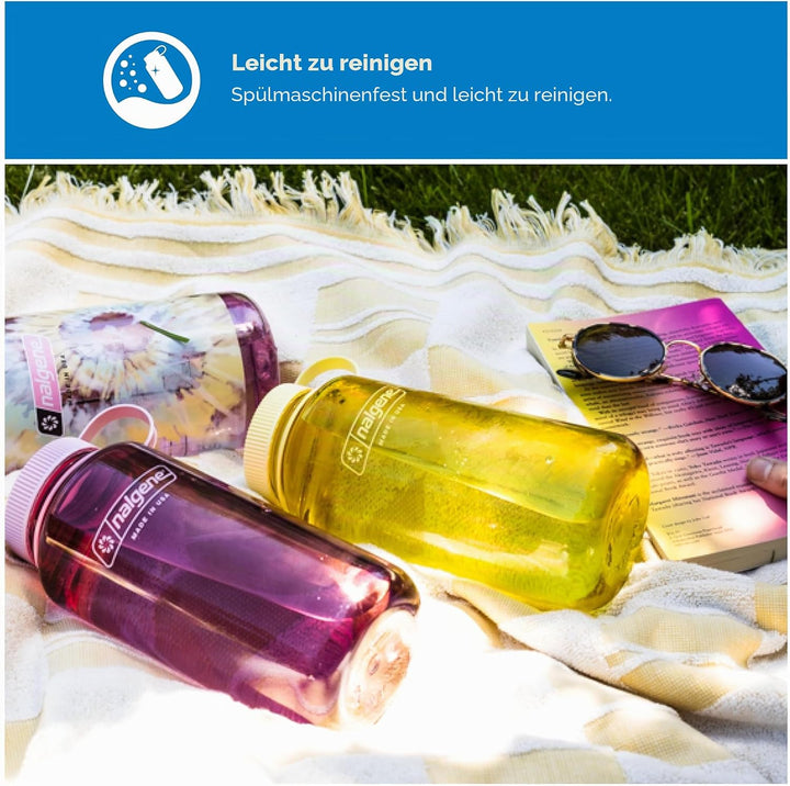 Nalgene Monochrome Wasserflasche, BPA-frei, recycelt, für Rucksackreisen, Wandern, Fitnessstudio, br