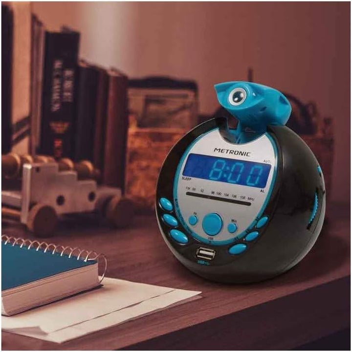 Metronic 477016 Radiowecker blau/schwarz, blau/schwarz