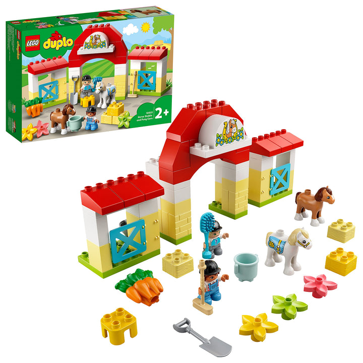 LEGO 10951 DUPLO Town Pferdestall und Ponypflege Single, Single
