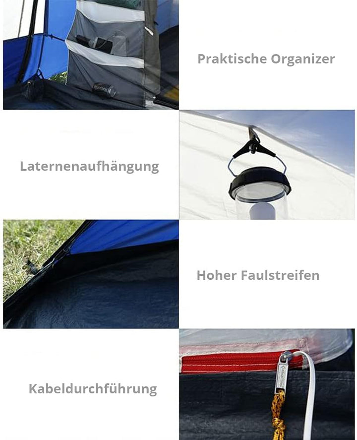 KingCamp Buszelt Capri Heckzelt VW Bus Vor Zelt SUV Van Camping Vorraum 3000 mm