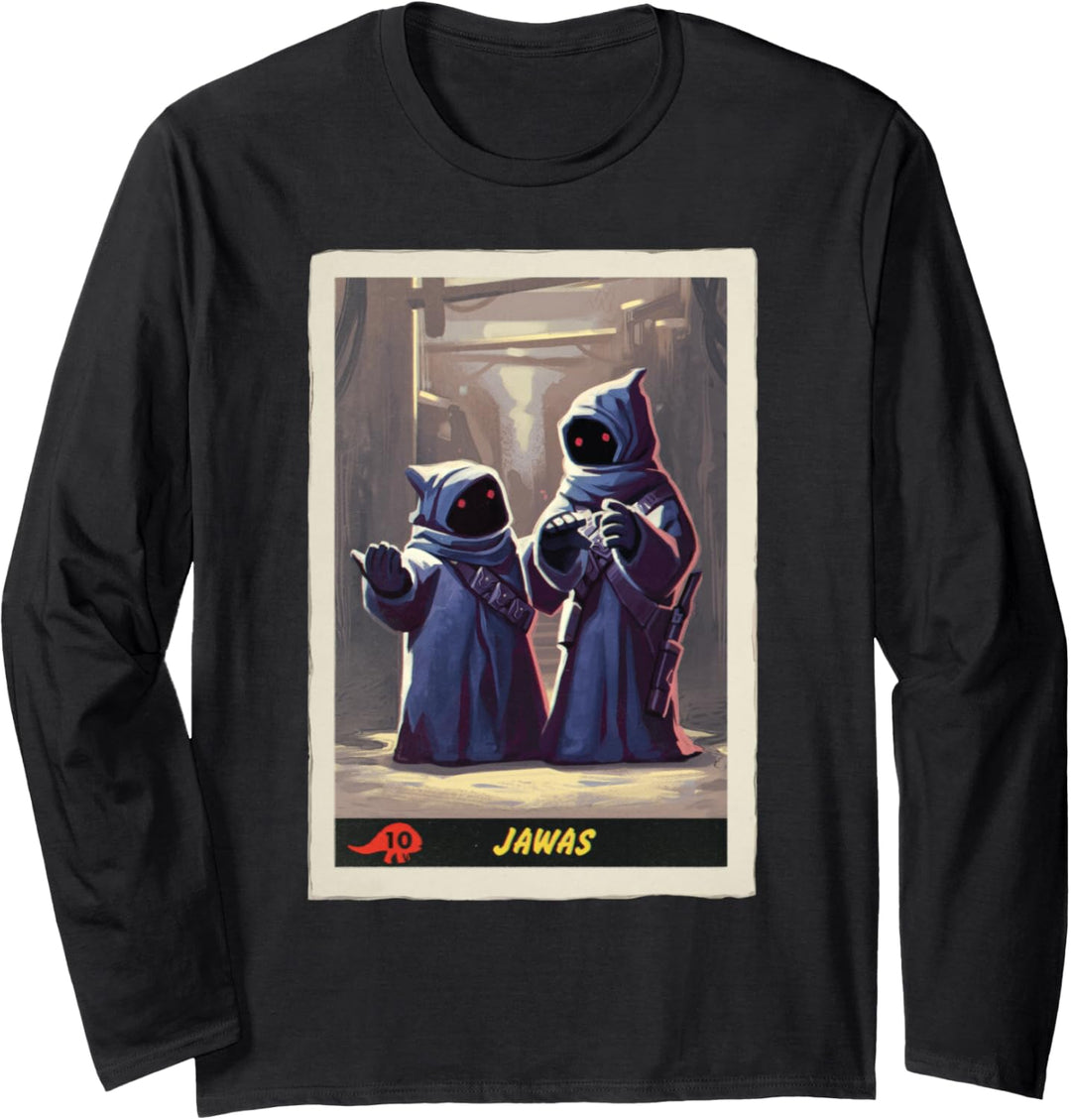 Star Wars The Mandalorian Jawas Trading Card Langarmshirt