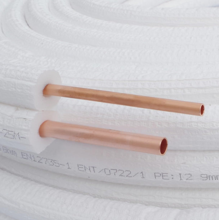 Kolor Kältemittelleitung Kupferrohr 1/4" 3/8" 1m bis 25m Klimaanlage Wärmepumpe R32 R410A R470C Kupf