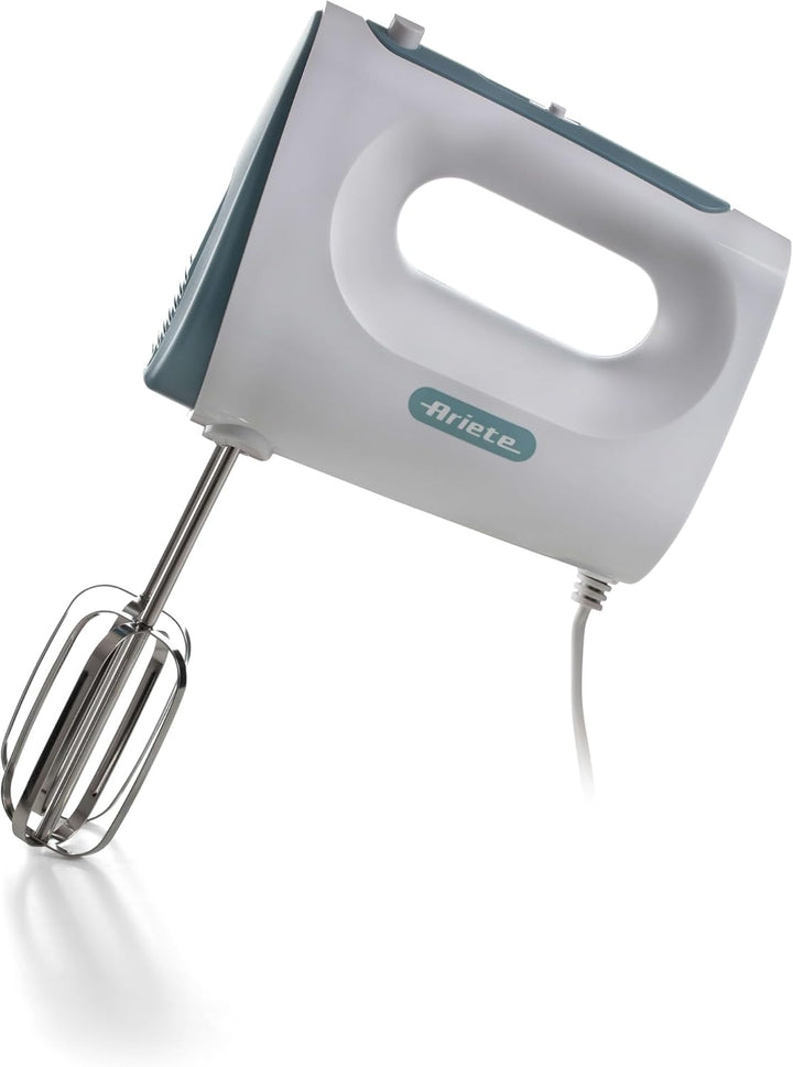Ariete 1545 Handmixer Breakfast, 450 W, 5 Geschwindigkeiten, Turbo-Funktion, 2 Schneebesen, Weiss &